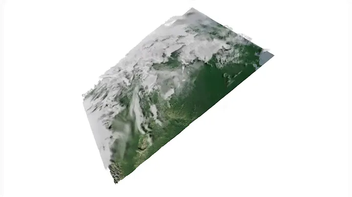 Towards small scale processes in large scale climate models - 3D visualization of clouds.