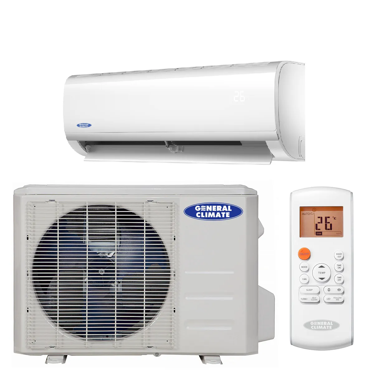 Настенный кондиционер General Climate PULSAR GC-RE09HR/GU-RE09H