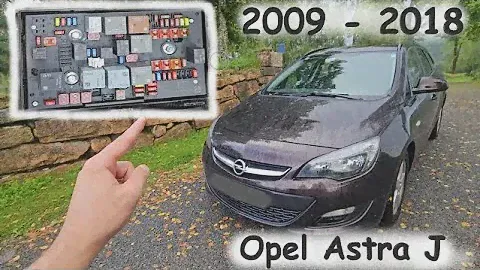 Opel / Vauxhall Astra J - Fuse & Relay box Diagram / Location