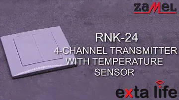 RNK-24 - 4-Channel Transmitter with Temperature Sensor - ZAMEL - EXTA LIFE