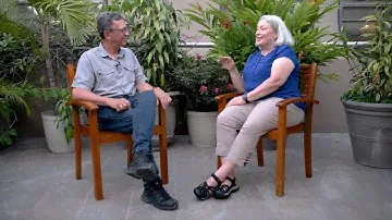 Exploring a laboratory of evolution: GW President Ellen Granberg and Frank Sesno in the Galápagos