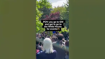 When the White House just invites you over.