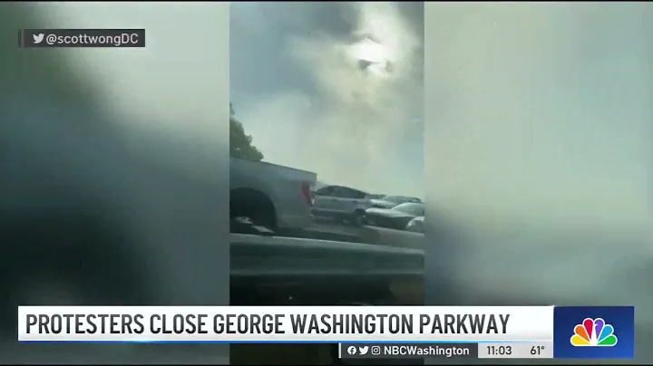 Climate Protesters Shut Down GW Parkway | NBC4 Washington