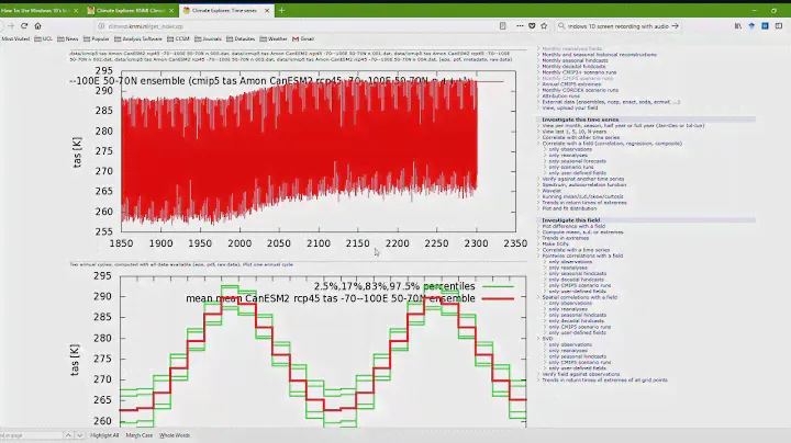 Climate Explorer Tutorial - CanESM